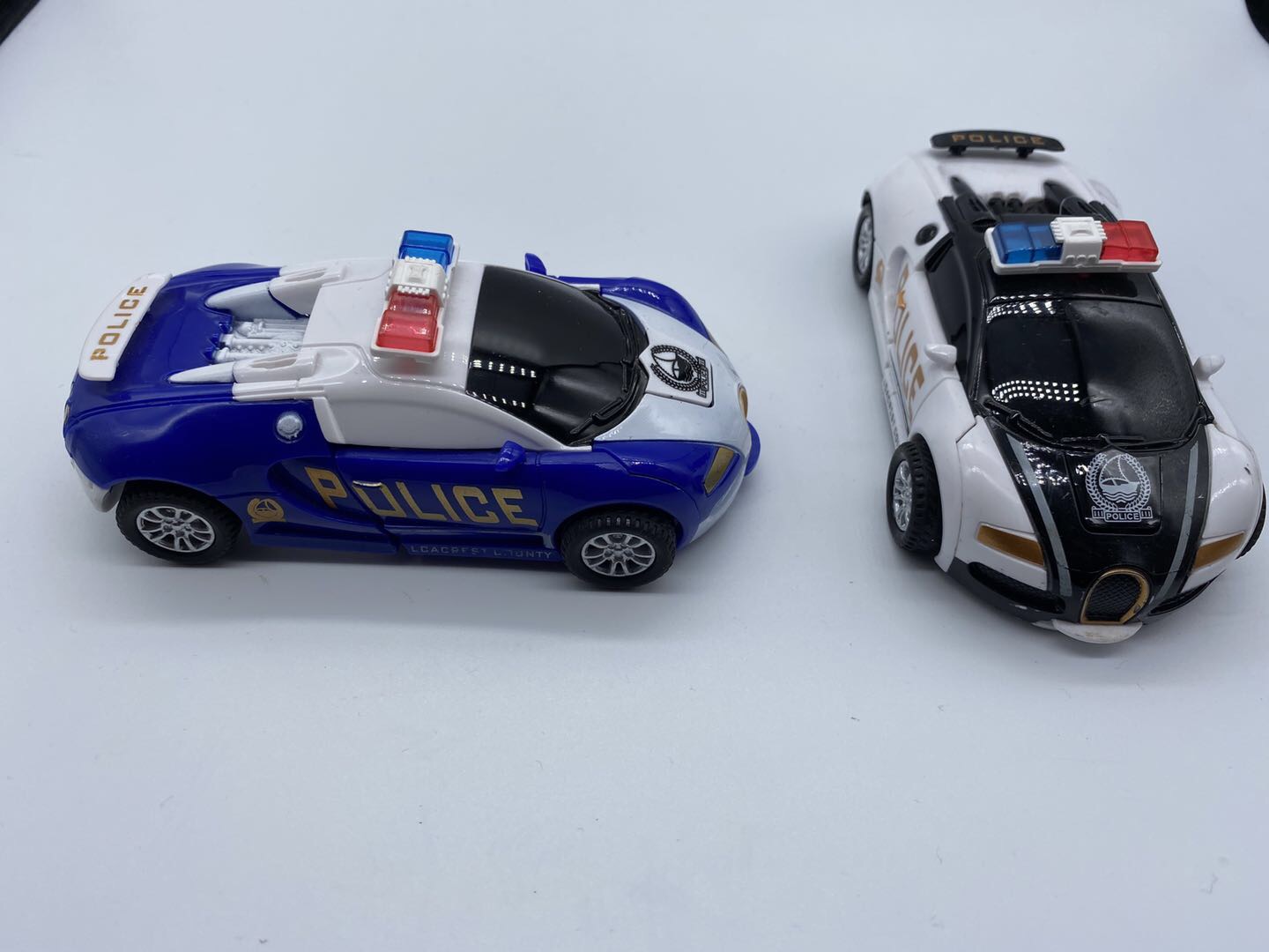Children's Toys, Plastic Deformed Cars, Police Cars, Fun Children's Rebound Cars details Picture