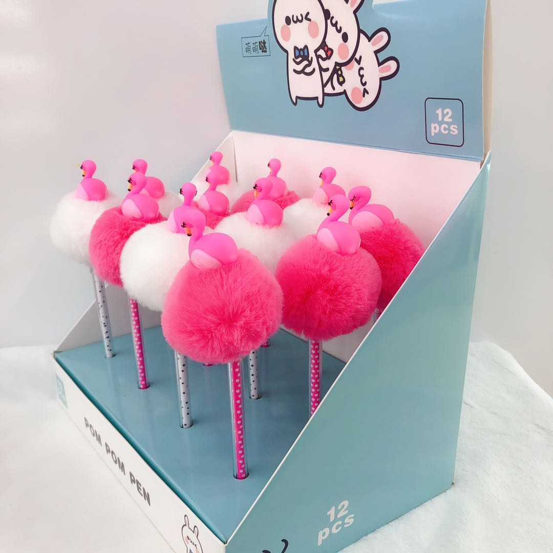 Flamingo Ball Ball Ballpoint Pen 327 children's toy Pen writes smoothly Specification image
