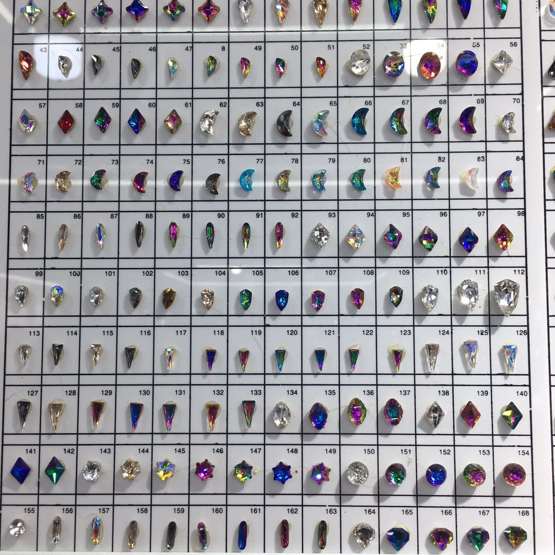 经典可爱透明彩色小体积玻璃水晶配件