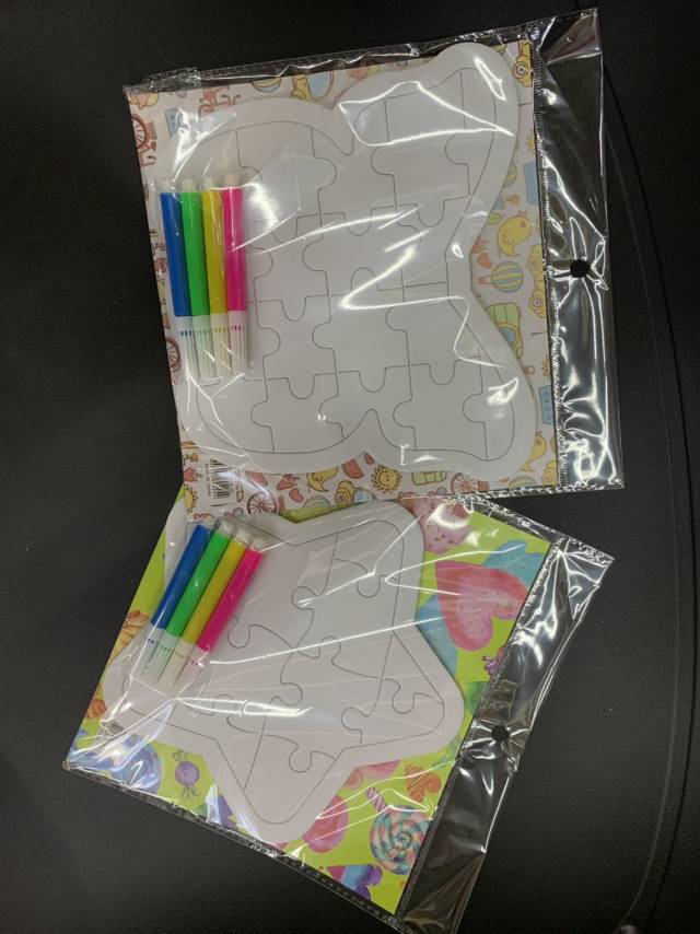 儿童益智玩具填色造型拼图填色画