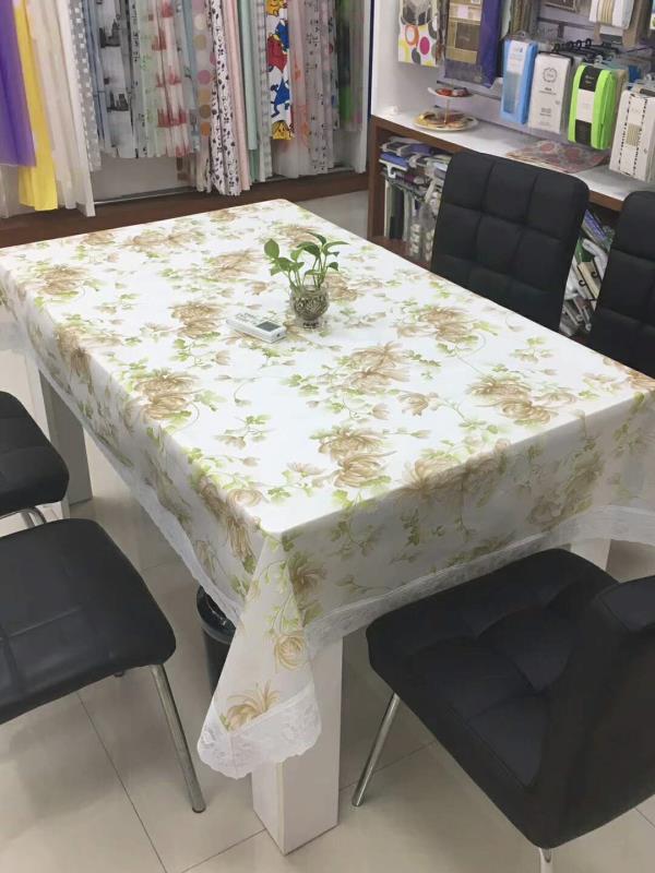 8104 Northern Europe Waterproof Tablecloth Cloth Thickened Desk Tea Table Tv Cabinet Cover Is Not Rectangular Table Mat Student Table Cloth Oil Proof Ironing Free Wash details Picture