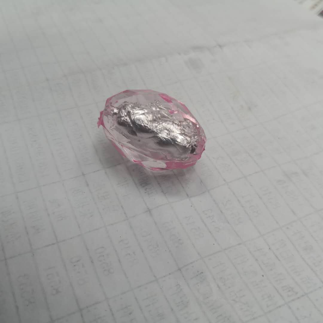 饰品配件厂家直销亚克力透明珠镀彩椭圆枣核米珠橄榄球散珠