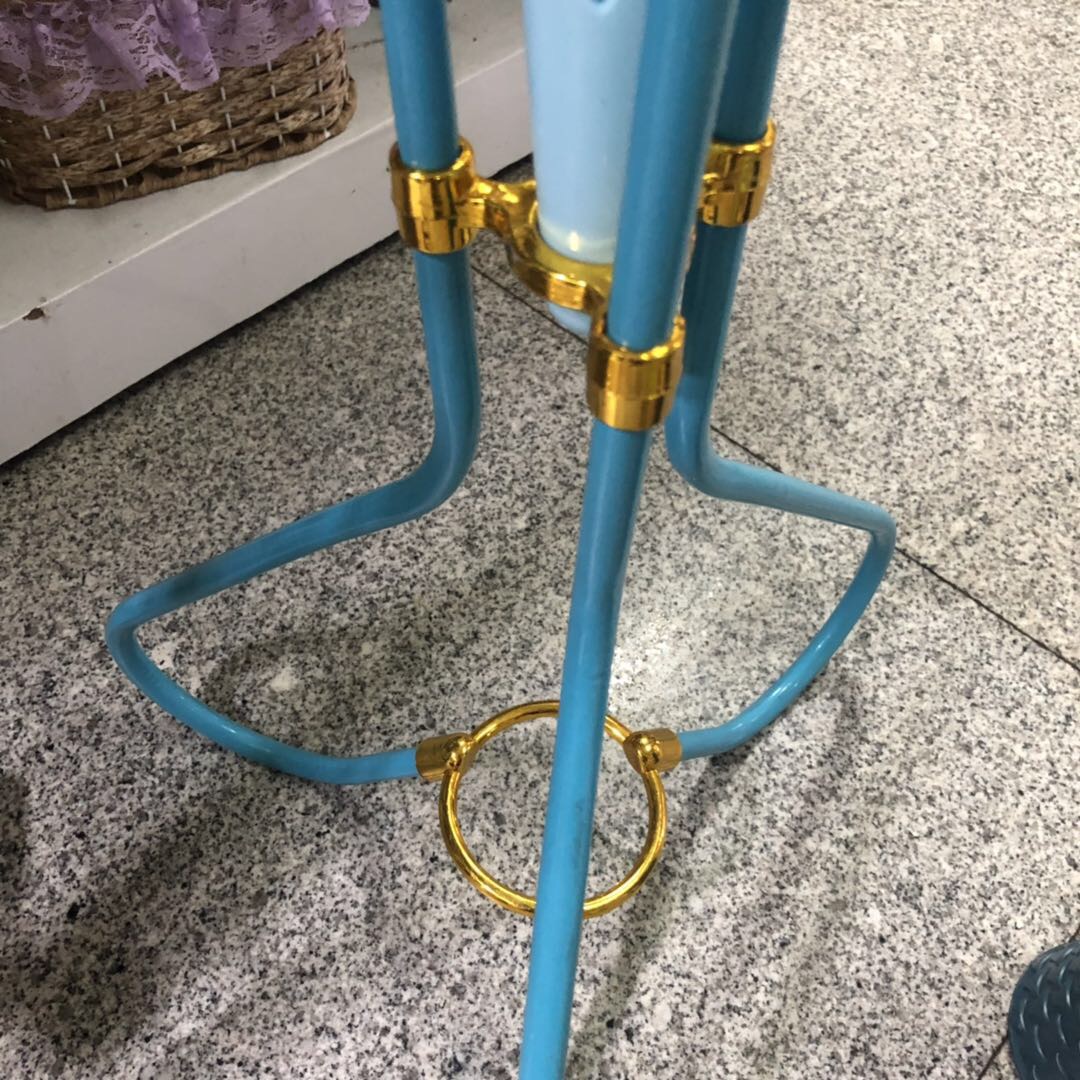 塑料室内落地式简约花盆架仿古铁艺花架宽细节图