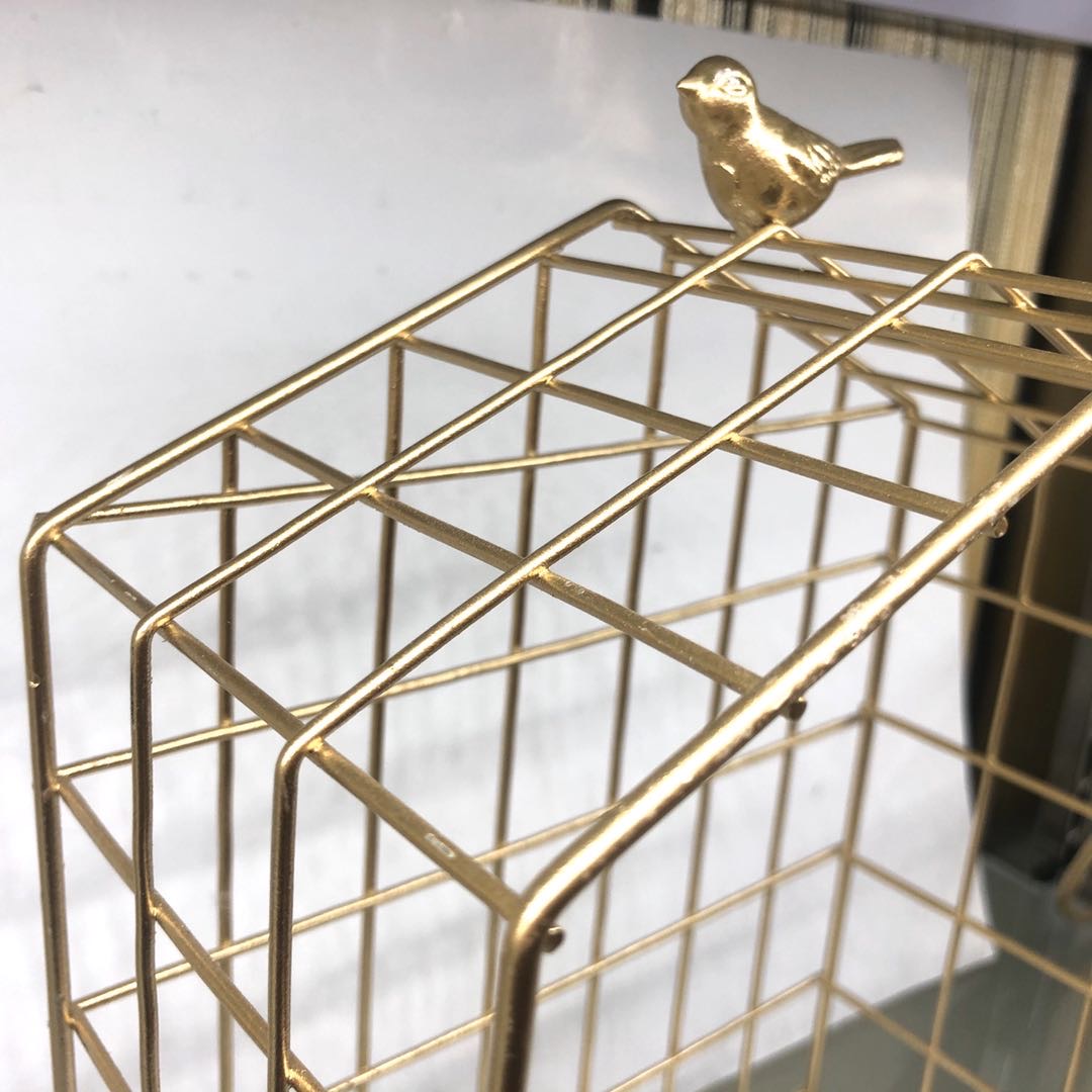鸟笼金属摆件美式简约古典软装饰品样板间书房客厅门装饰品产品图