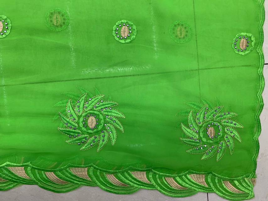 Muslim headscarf, long scarf, mesh, embroidered scarf, headscarf, shawl details Picture