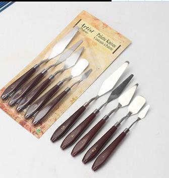 Dashin Painting Materials Office Culture Art Calligraphy Drawing Supplies 5-Piece Oil Painting Scraper Oil Painting Gouache Watercolor Acrylic Toner Knife
