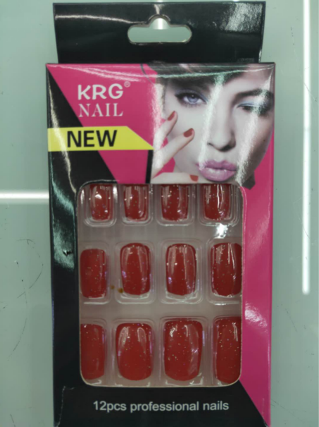 进口ABS材质哑光带闪粉12PCS一盒 JX-3