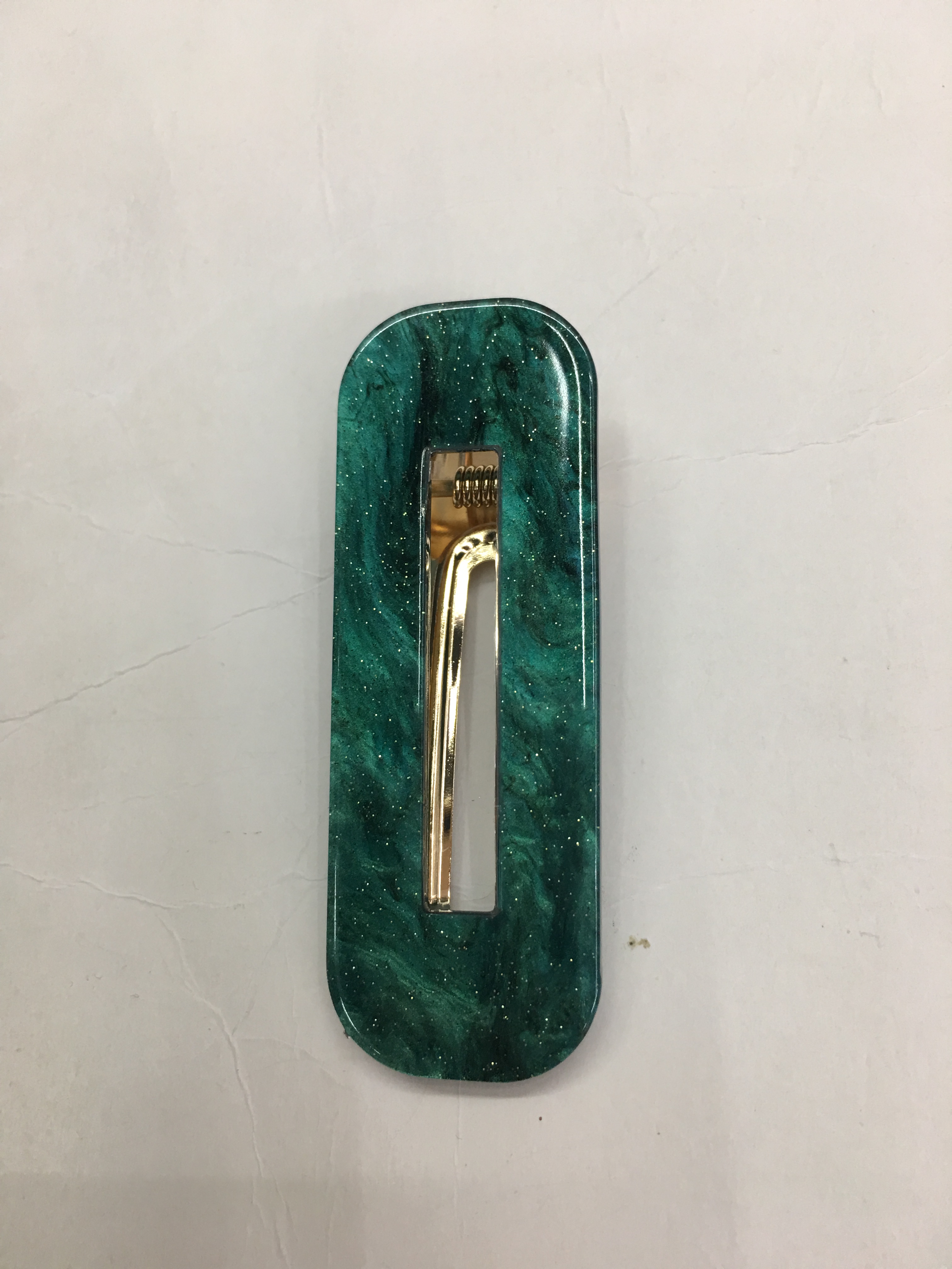 ins风大理石纹发夹边夹刘海夹发卡女鸭嘴夹韩国发饰两件套细节图