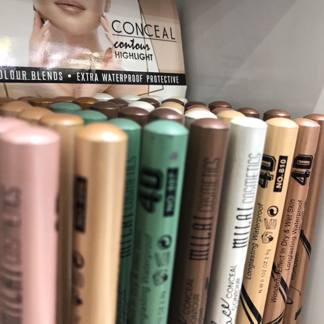 Factory Direct Millay Box Multi-Color Lock Color 48 Waterproof Eyebrow Pencil Specification drawing