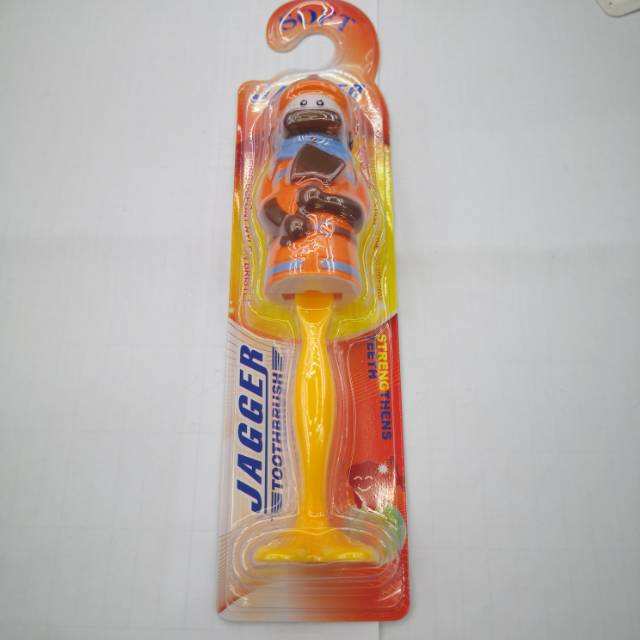 Children's Cartoon Toothbrush Cartoon 3D Stereoscopic Children's Baby Tooth Guard Deciduous Tooth Toothbrush 2-4 Years Old