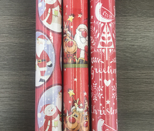 圣诞系列礼品包装纸10年外贸专供轻涂纸