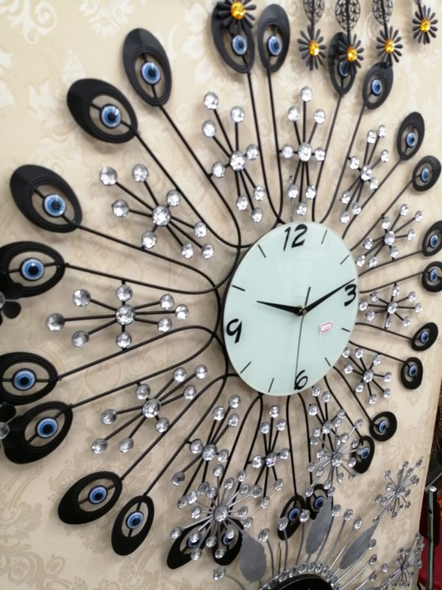 钟表挂钟客厅时尚现代简约大气家用创意静音电子表时钟挂表（双12秒拍）细节图