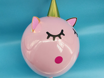 Instagram web celebrity balloon stickers DIY 3d unicorn emoji balloons decorate the theme of the birthday party