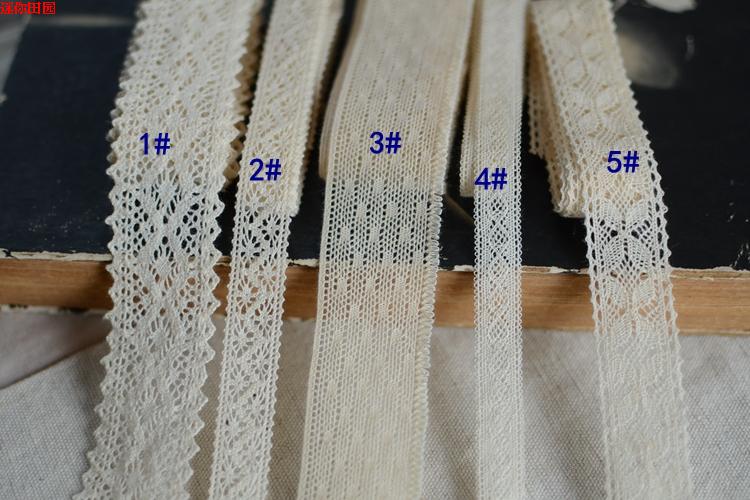 Manufacturers direct sales styles of various lace accessories beige cotton cotton lace lace