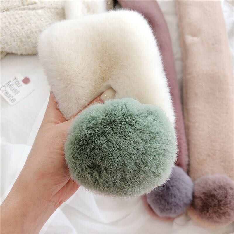 Women's Fashion Trend Casual Everything Winter Warm Imitation Fur Bib details Picture