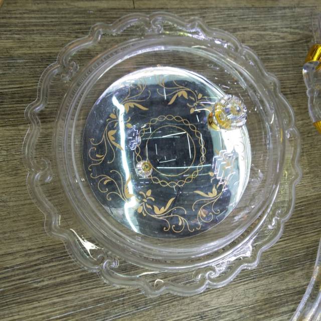 亚克力水果盘透明 圆形KTV酒吧果盆pc小吃碟子瓜子盘塑料果盘