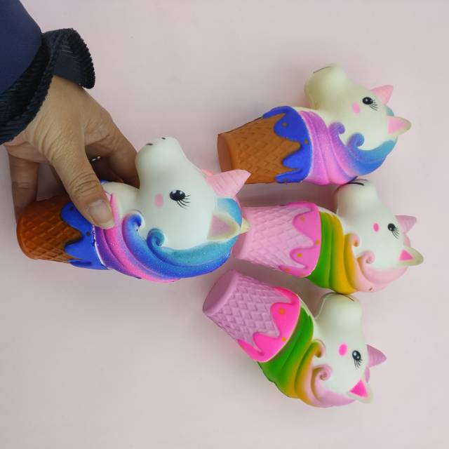 Unicorn Ice Cream Squishy Slow Rebound details Picture