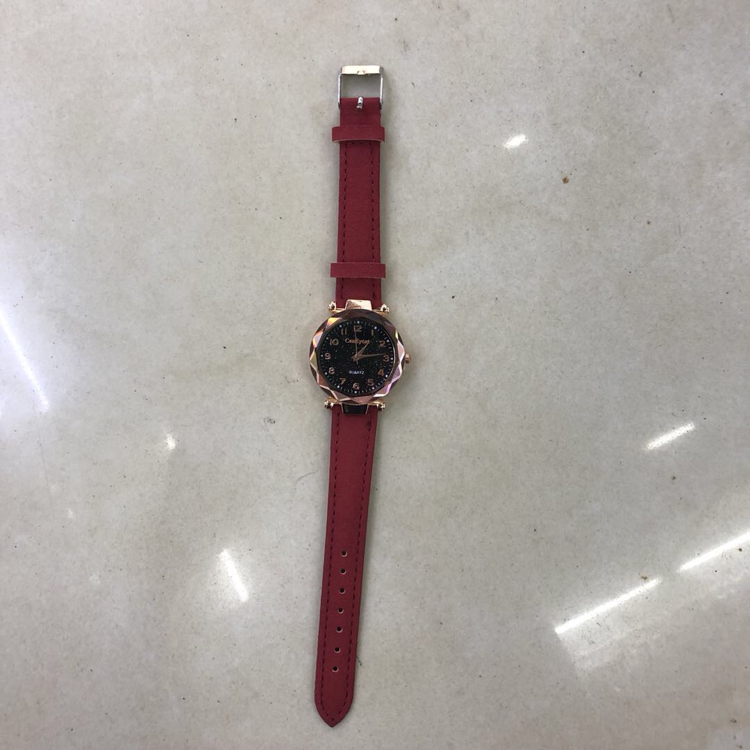 Canvas casual watch for female students, Instagram, Harajuku style, starry sky, black, cute and girlish, Japanese style, fresh and simple, Korean style, forest style