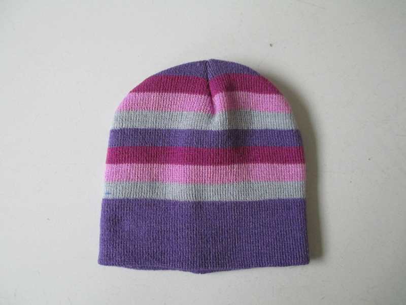 9-needle children's ice caps, striped warm caps for boys and girls details Picture