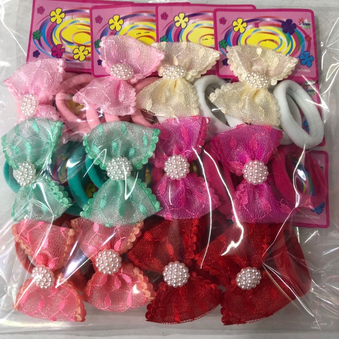 Factory direct cloth art hair bow wreath metal bow does not hurt hair