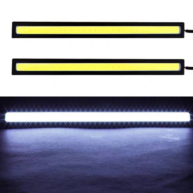 Car General Cob17cm Day Running Lights Led Lights Car Lights, White, Ice Orchid, Blue