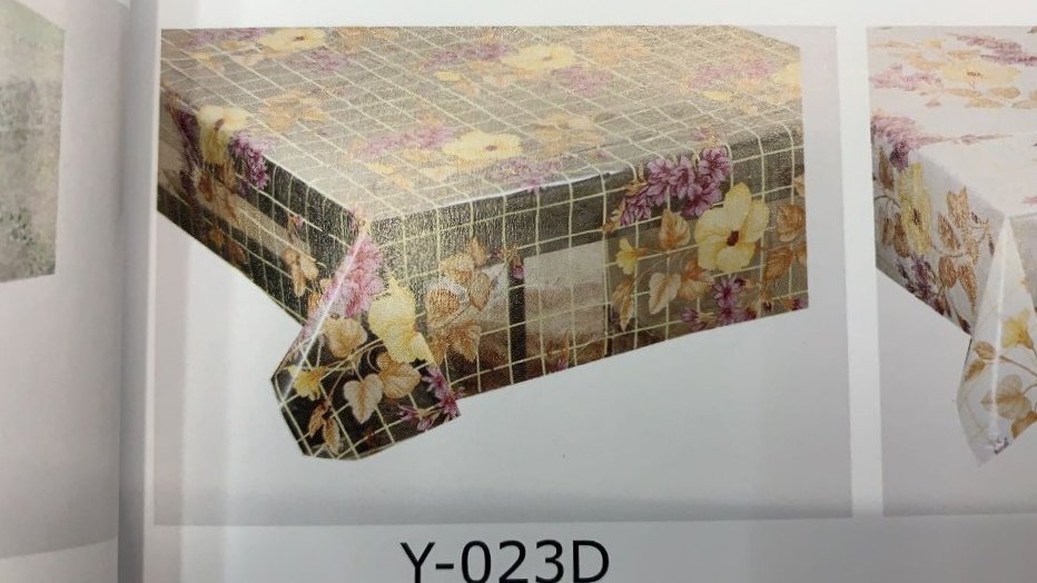 厂家直销时尚环保台布桌布透明印花台布137x30米