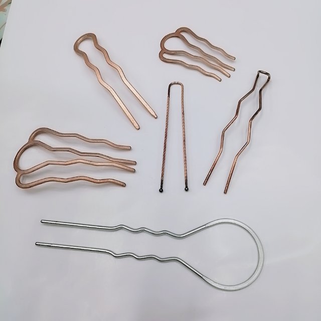 钢发叉U型盘发器大小发叉结实牢固耐用发饰配饰