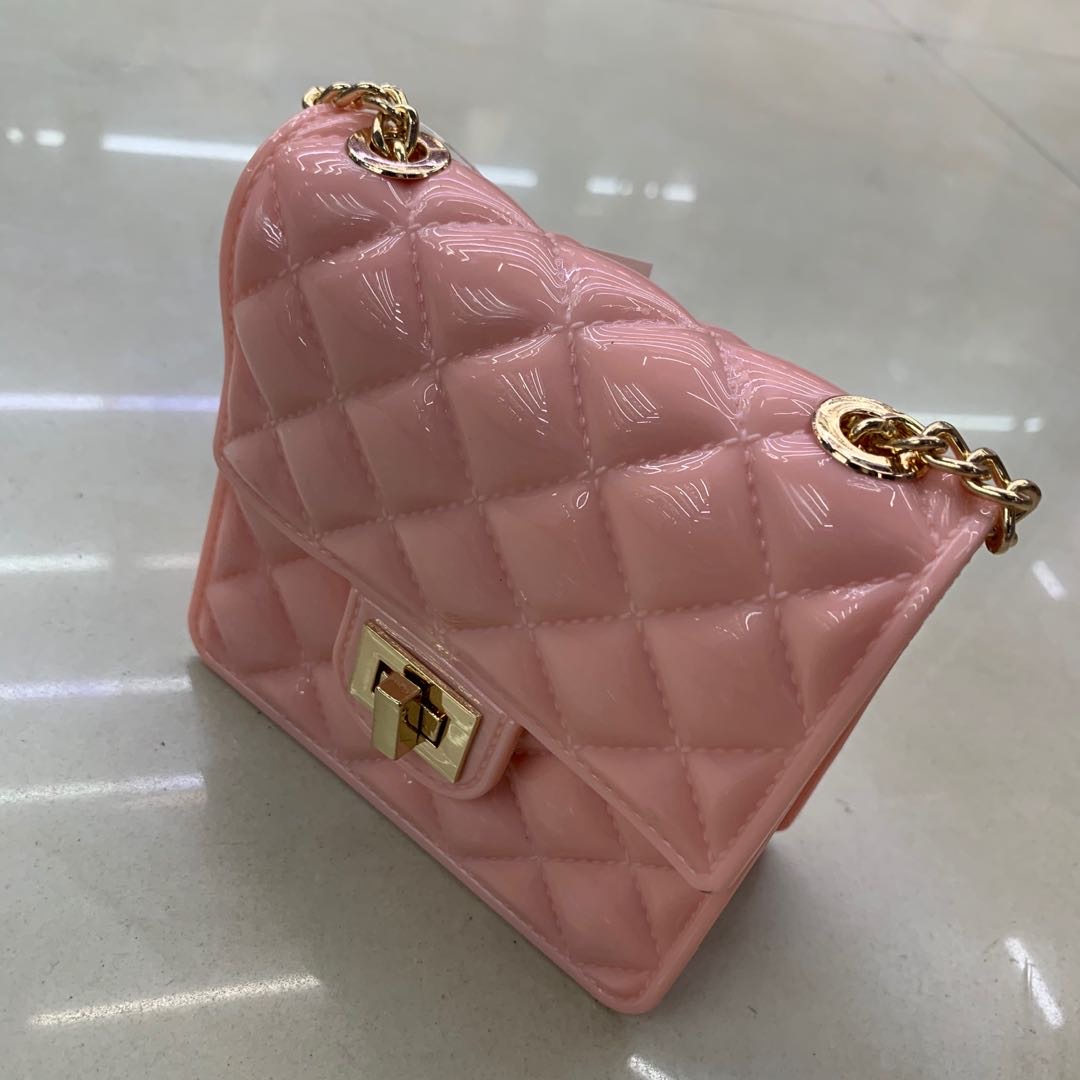 Summer Flower Cute and fashionable jelly bag chain crossbody bag middle style