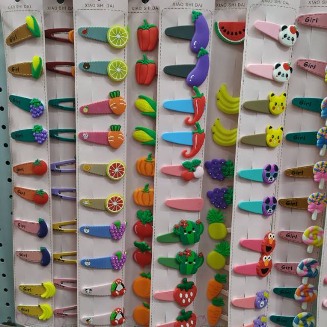 New PVC soft rubber vegetable-shaped hairpin headwear accessory