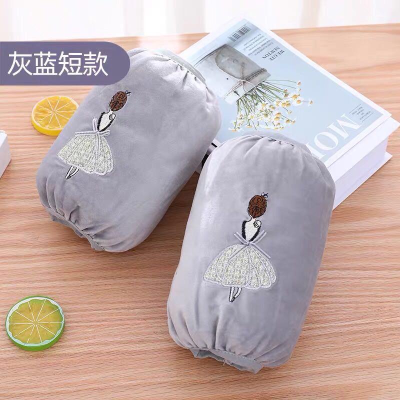 袖套女短款可爱冬天宽松防污护袖男成人工作纯棉套袖学生长款袖头