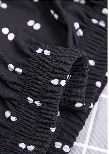 Women's trousers, large-sized loose cotton silk wide-leg lantern pants, casual ethnic style square dance women's trousers details Picture