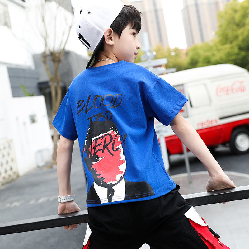 童装男童夏装套装2020新款韩版儿童洋气男孩休闲短袖细节图