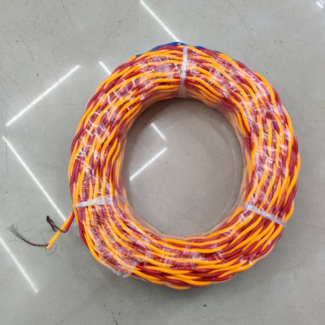 High-quality flower wire, oxygen-free copper wire core, power cord, copper core twisted pair, interwoven wire power cord Specification image