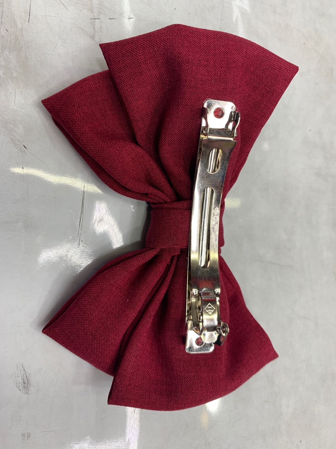 New linen and linen bow hair clips for women's daily hair accessories Specification image