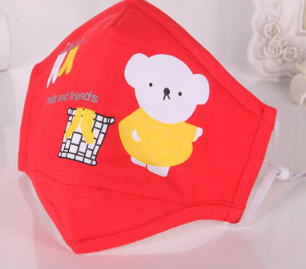 Big Red Hot Sale Small White Bear Spiced Cloth Cartoon With Breathing Valve Folding Dust And Anti-Haze