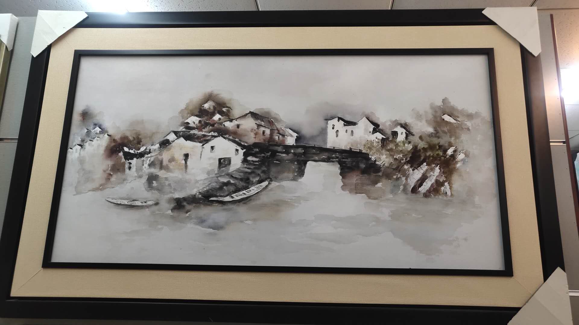 广东佰福油画84X140cm纯手绘油画装饰画