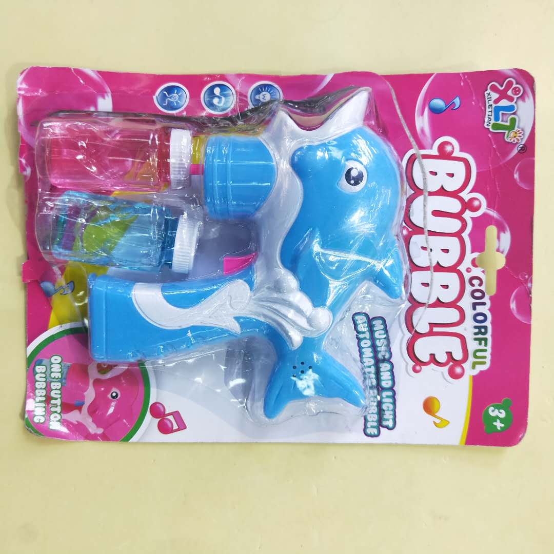 儿童吹泡泡机全自动抖音同款玩具网红电动海豚泡泡枪详情图1