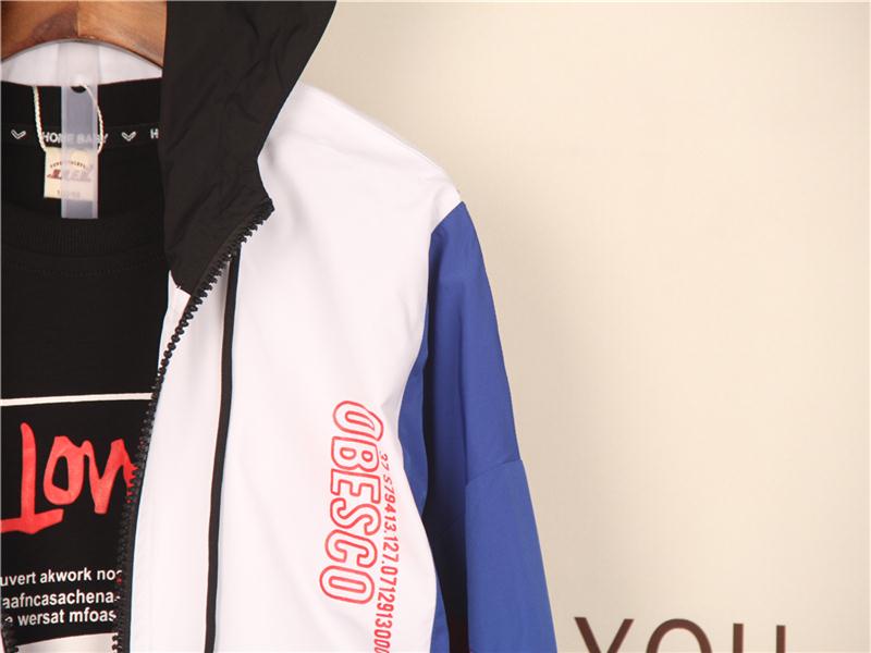 Spring and autumn stylish Korean-style casual light hooded coat for children's wear details Picture