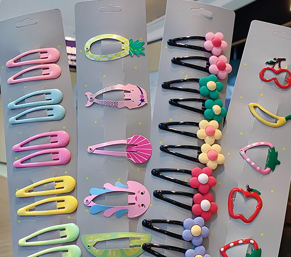 发卡/发夹/发圈/儿童假发/发箍女夏季复古产品图