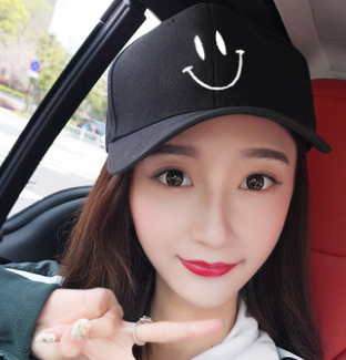 Black Pattern Fashion All-Match Baseball Cap Men's Spring Summer Sunshade Sun Hat
