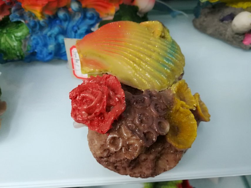 Fish tank landscape decoration, aquarium set decoration, bubble small rockery, pearl shell Specification image