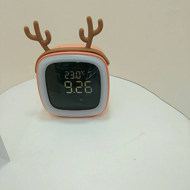 Cute Pet Tv Alarm Clock Multi-Functional Smart Alarm Clock Creative Smart Clock Silent Bedside Night Light Electronic Primary And Secondary School Music Alarm Watch
