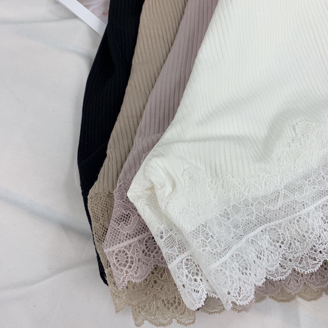 Summer Thin Thread Cotton Lace Lace Three-Point Leggings Wear Anti-Slip Safety Pants Women's Loose Version Specification drawing