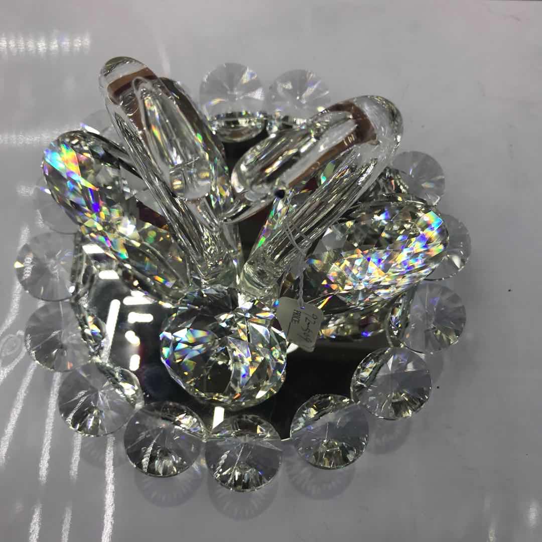 High - end creative artificial crystal transparent swan ornament decorations thumbnail