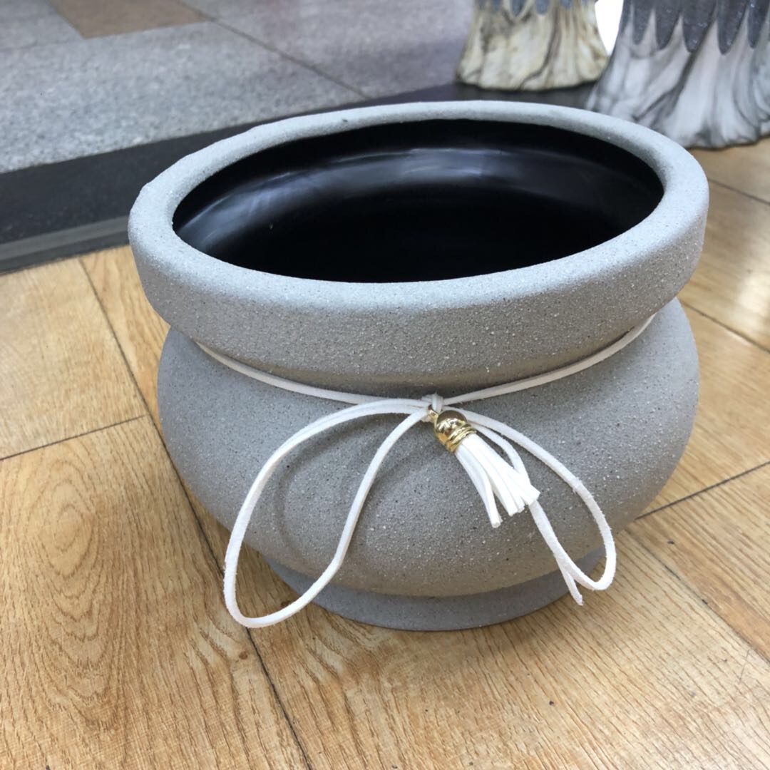 Large-sized flowerpots, coarse earthenware, large-diameter ceramic purple clay, simple succulent plants, old stem POTS, green ivy flowerpots