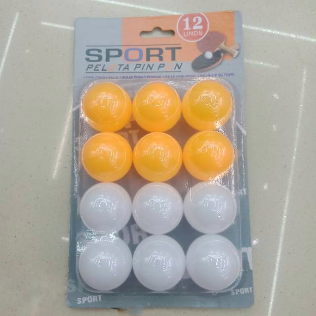 Yellow and white table tennis 12 boxes of table tennis thumbnail