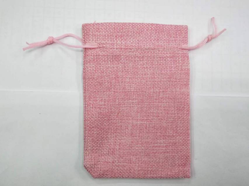 高档精致仿麻包装袋礼品袋糖果袋喜糖袋收口袋细节图