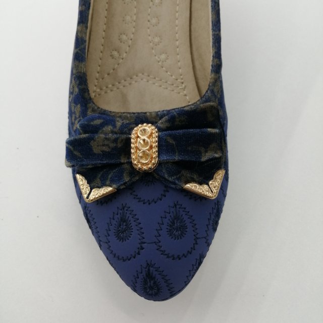 一字蝴蝶结绒边时尚休闲平底平跟女鞋春夏新款舒适船鞋单鞋细节图