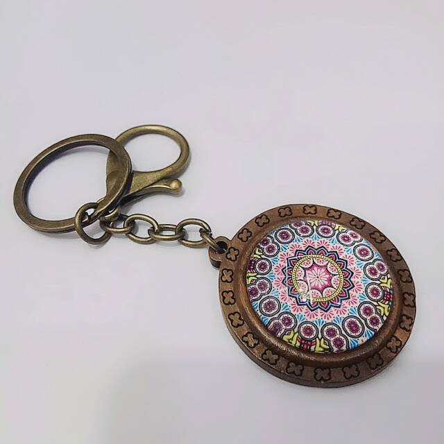 镀铜木质图案吊坠耳坠头是水晶挂件