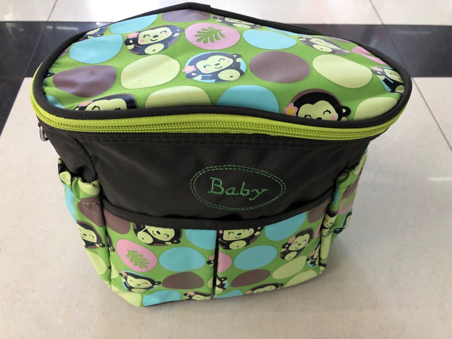 大容量卡通图案妈咪袋单肩包时尚婴儿用品